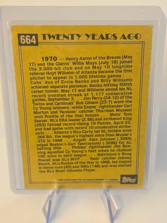 Johnny Bench 1970 Turn Back The Clock Reds Baseball Card - Picture 2 of 2